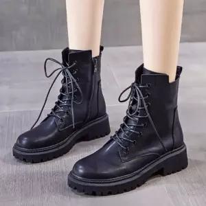 키높이 플랫 워커 부츠 230-250mm