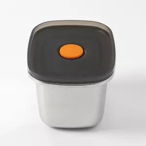 전자레인지 직사각 스테인리스 밀폐 용기 450ml 스텐 반찬통밀폐 반찬 진공밀폐 냉동실 김치