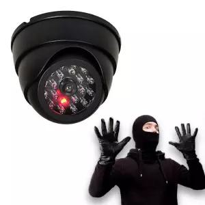 LED 침입방지 모형 돔형 건전지 카메라 고정형 CCTV 가짜블랙박스 싱글족