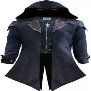 펀패럿 남성 스팀펑크 테일코트 재킷 고딕 무대 유니폼 할로윈 코스튬