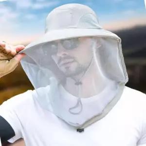 [원삼안전] 모자 낚시 방충망 벌초 얼굴보호 해충방지 등산 모기장모자 (본품)