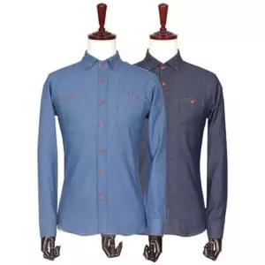 [라일리의류] Rly 체크셔츠 정장 긴팔 솔리드 드레스 무지 단가라