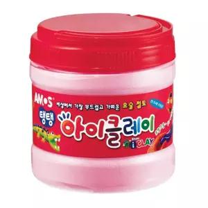 탱탱 아이클레이 400g 벌크 핑크대용량 낱색 찰흙 칼라 도우 공예 점토 감각발달놀이 소근육