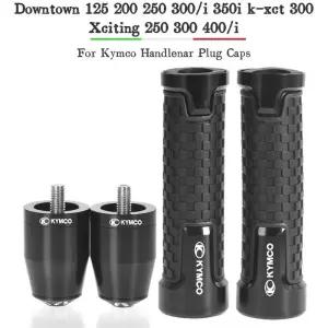 최신 오토바이 핸들 바 그립 끝 플러그 Kymco Downtown 125 200 250 300/i 350i kxct 300 Xciting 400/i