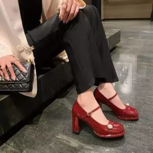 여사친 하이힐 양가죽 슬림핏 힐 메리제인 스틸레토 힘들지 않은 발 단화 패피5