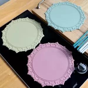 인덕션보호매트 실리콘 테이블매트 테두리 포인트