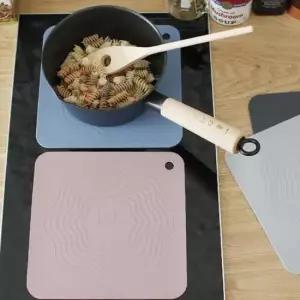 답례품 인덕션 보호 매트 상판 오염 미끄럼 방지 시트 실리콘