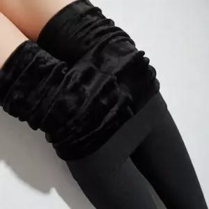 여성 밍크 기모 융털 레깅스 바지 슬림핏 타이즈 겨울레깅스 중학생