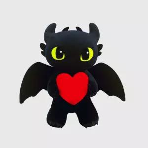 드래곤 길들이기 스탠딩 하트 인형(투슬리스)캐릭터 봉제 장식 장난감 완구 어린이선물 날선물