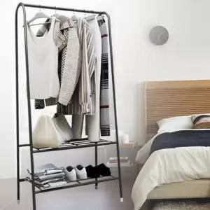 [라일리생활건강] Rly 인테리어 수납 원룸 2단 거실 옷걸이 스탠드 행