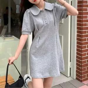 [라일리여성의류] Rly 카라 원피스 봄 여름 데일리 꾸안꾸 미니 스커트