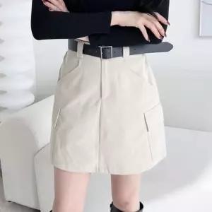 [라일리여성의류] Rly 데일리 스트릿 포켓 숏 스커트 허리 밴드 하의