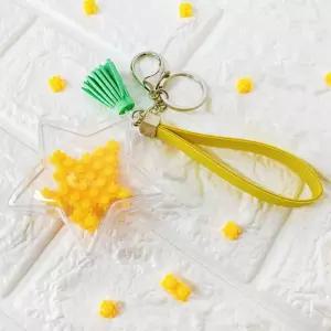 (TD) 하비블럭 별 키링 만들기 - 10인세트/선물용/재료/컬러/가방/장식/취미/고리/부자재/귀여운/제작/공예