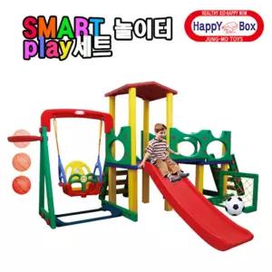 스마트 놀이터 플레이 세트CD미끄럼틀 완구 어린이 유아동 실내용 이기구 키즈카페 마당