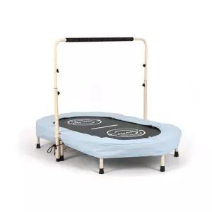 2인용(타원)트램폴린_민트 어린이 방 점핑펄린 트랜 전신운동 코어 실내 펄린 밸런스 기구 보드