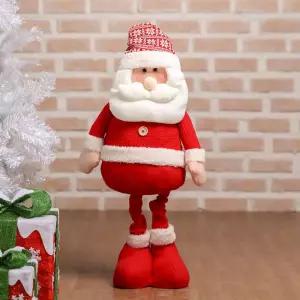 크리스마스 롱다리 산타인형 오너먼트(100cm)소품 분위기 인테리어 성탄 이벤트디자인