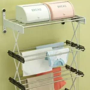 선반 건조대 4단 베란다 배란다선렉 선대 벽걸이 배란다 수납장 세탁실 천장빨래 스텐 천정 천정형 봉선 파