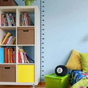 체중계 블랙 벽 키 심플한 스티커 용품 눈금자 측정