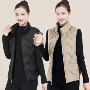 [라일리여성의류] Rly 1+1 따뜻한 조끼 패딩 여성 경량 다운