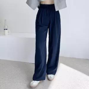 [라일리여성의류] Rly 여름 하이웨스트 통바지 통기성 좋은 린넨 허리