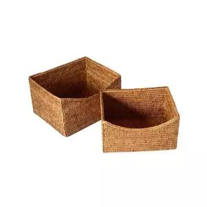 미얀마 천연 라탄 뉴 멀티 바스켓 라지 L NO_BK049 BK049