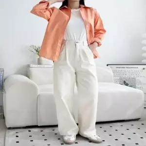 [SBD] 반밴딩 핀턱 면바지 데일리핏 SF1000여성 팬 코튼 ACC