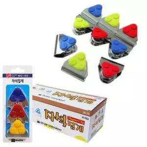 강력자석 화이트보드 냉장고 문서게시 자석집게 1박스