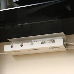 책상 아래 케이블 관리 트레이 클램프 전원 스트립 코드 홀더 드릴링 없음 견고하고 넓은 소모품