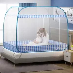 [골드스마일]캠핑용 모기장 침대 텐트 파리채