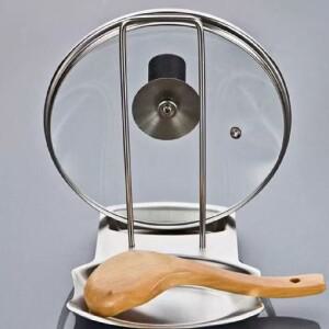 스테인리스 스틸 냄비 뚜껑 홀더 주방 수납 랙 조리기구 및 접시 보관 다기능 가정호환용 정리함