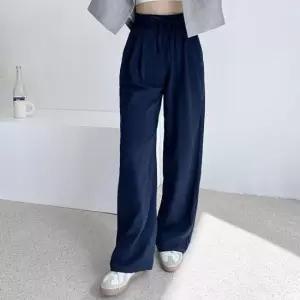 [라일리여성의류] Rly 여름 하이웨스트 통바지 통기성 좋은 린넨 허리