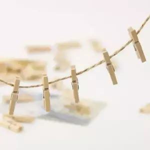 1개 나무집게 메모집게 집게 미니 작은 소형 3.5cm