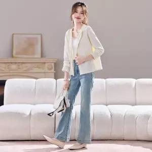 타노스여자 니트 가을 간절기 가디건 후드 스웨터 겉옷 상의 데일리룩 카디건 솔리드 KUK3