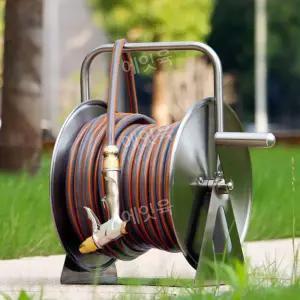 벽걸이 물호스 권취기 호스릴 정리대 고압 농약 물뿌리개 세차용 스틸 거치