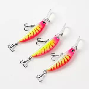 강력 워블링 액션 가라앉는 싱킹 미노우루어 3P세트 낚시 하드베스트 용품 바다 물고기