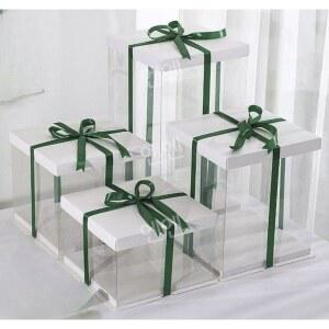 투명케이크상자 디저트 포장 사각 용기 베이킹 상자 쿠키 케이스