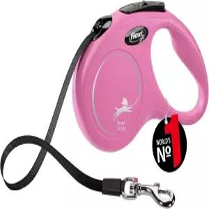 자동 목줄 플렉시 뉴 클래식 테이프 S 5M 핑크