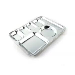 식판 수저 4찬스테인레스 스덴 사각 스텐 급식판 스탠 성인 쟁반