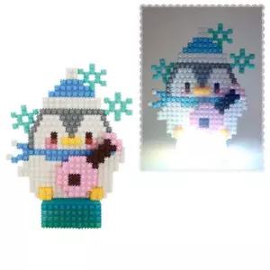 이지 툭툭블럭 무드등 시리즈 펭귀니 블록 만들기 창의력놀이