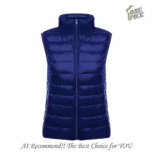 여자 슬림 초경량 조끼 패딩조끼 다운 스탠드칼라 베스트 원픽1