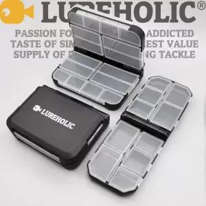 루어 액세서리 보관용 스냅 회전 지그 헤드 후크 아지 미끼 텅스텐 웨이트 등을 위한 LUHOLIC 낚시 도구