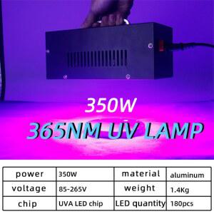 UV LED 자외선 경화기 램프 장치 소형 경화 365NM 350W 조사기