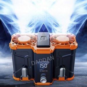 휴대용 허리걸이 듀얼 선풍기 허리 에어컨 벨트 냉각 걸이