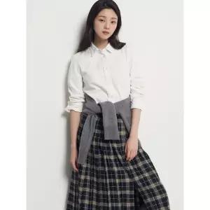 빈폴레이디스 기모 데님 레귤러핏 셔츠 - 아이보리 1118188