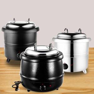 스프 워머기 검은색 셀프바 중탕기 상업용 건식 반찬 레스토랑 스텐 워머 냄비