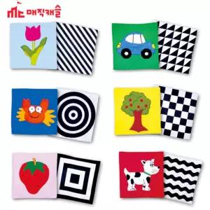 같은 그림 짝찾기 (4101) (인지놀이)헝겊완구 장난감 교구 아기 감각 발달 촉감