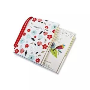 (쏘잇)(5명용)감사카드 수첩선물세트(고급무광코팅)_블루버드