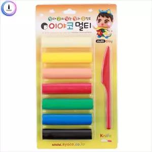 f17 멀티 칼라유토 7색점토공예 공작놀이 미술 만들기재료 찰흙 어린이