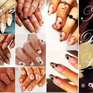 Gold leopard 홀로그램 네일아트 스티커 6종50모양