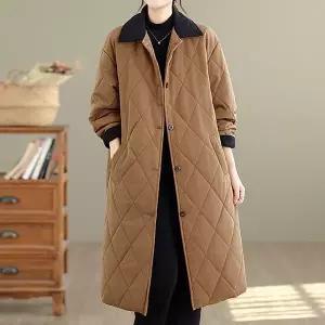 몽드 레트로코듀로이누빔패딩롱코트 mde2302502 1107611